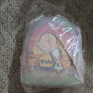 Loungefly Pastel Rainbow Charlie Brown & Snoopy Mini Backpack
